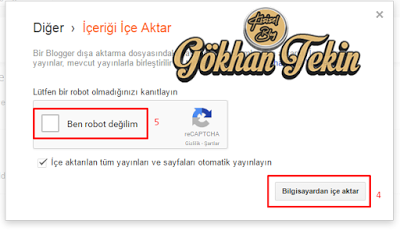 Wordpress Blogunu, Blogspot Bloguna Aktarma Nasıl Yapılır. Wordpress içeriğini,blogspot.com uzantılı siteye içe aktarma işlemi